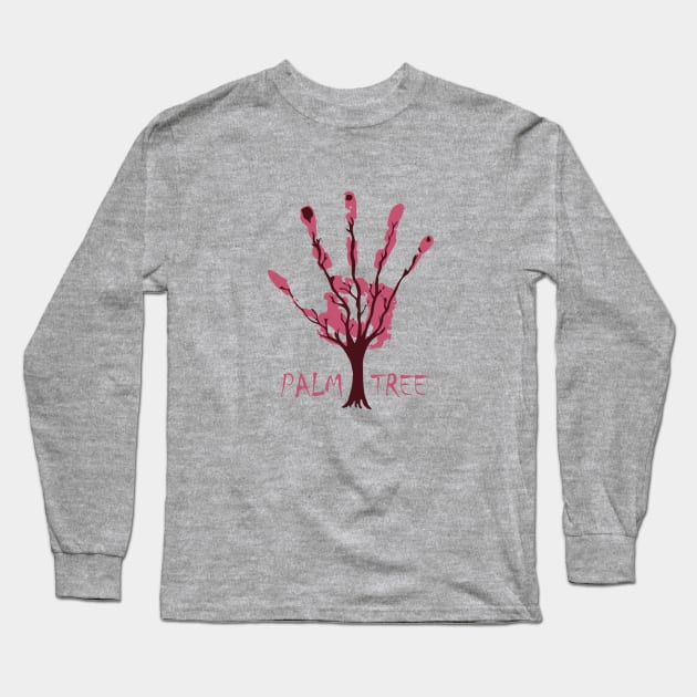 Palm Tree Long Sleeve T-Shirt by madmonkey